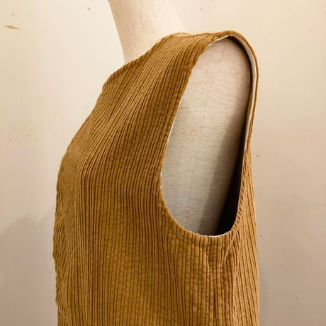 【UNIVERSAL TISSU】親子コーデュロイ ラップサロペットパンツ　キャメル