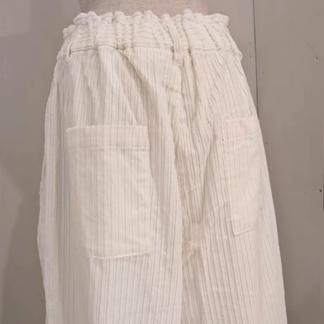 【UNIVERSAL TISSU】親子コーデュロイ イージーサルエルパンツ　オフ