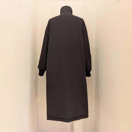 【UNIVERSAL TISSU】ナイロンキルティング リバーシブルコート　チャコールチェック