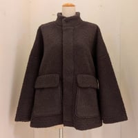 【UNIVERSAL TISSU】ボア オーバーサイズブルゾン　ブラウン
