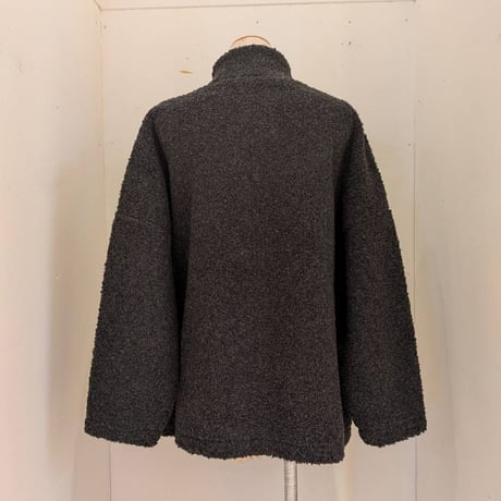 【UNIVERSAL TISSU】ボア オーバーサイズブルゾン　チャコール