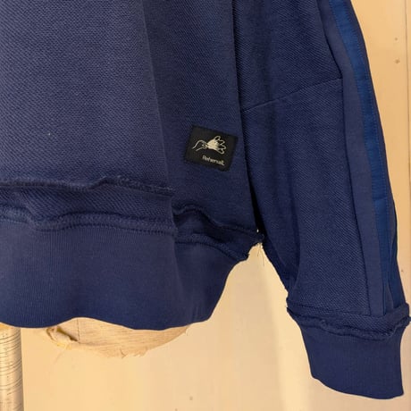 【REHERSALL】パイルラインスリーブスウェット　INDIGO
