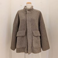 【UNIVERSAL TISSU】ボア オーバーサイズブルゾン　モカ