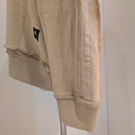 【REHERSALL】パイルラインスリーブスウェット　SAND