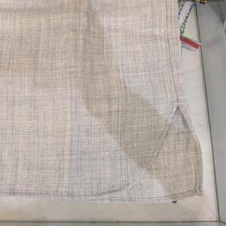 【UNIVERSAL TISSU】ウールジョーゼット ショートカーデ　TOPグレー