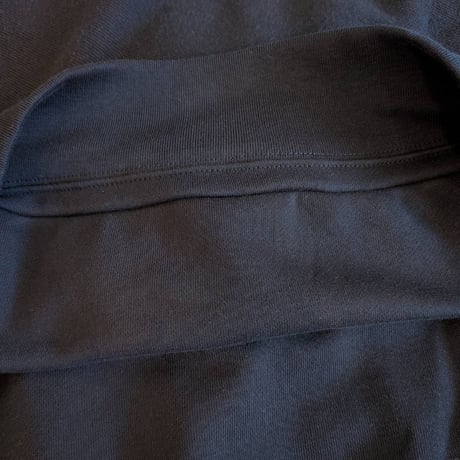【REHERSALL】パイルラインスリーブスウェット　BLACK