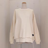 【REHERSALL】パイルラインスリーブスウェット　CREAM