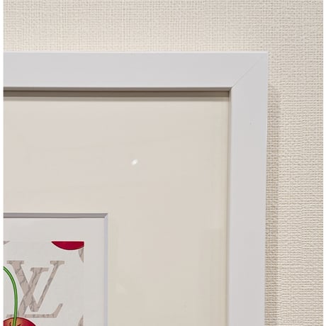 【在庫有・要問合作品】村上 隆「LV Cherry White Leather」シルクスクリーン