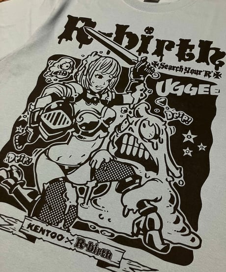 Girl Knight Booty T-shirts 限定ACID BLUE ver