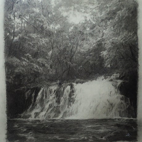 伊藤尚尋 「滝- 差し込む光」   18×20cm　Ito Naohiro