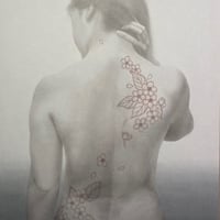大塚怜美　「家 桜」　F6号