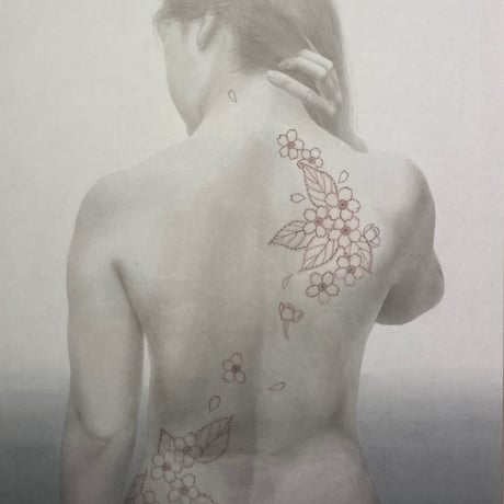 大塚怜美　「家 桜」　F6号