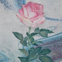 伊藤寛人  「薔 薇」　F3号   Ito Hiroto   (27.3×22.0cm)
