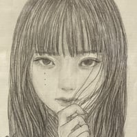 むらまつちひろ　「妖怪」　8.8×7.8cm