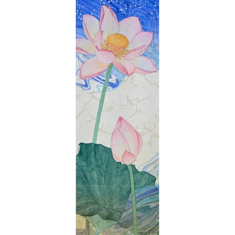 伊藤寛人  「蓮」　Wサムホール   Ito Hiroto   (45.4×15.8cm)