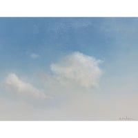 苛原 治  「美唄の空」  サムホール　Irahara Osamu   15.8×22.7cm