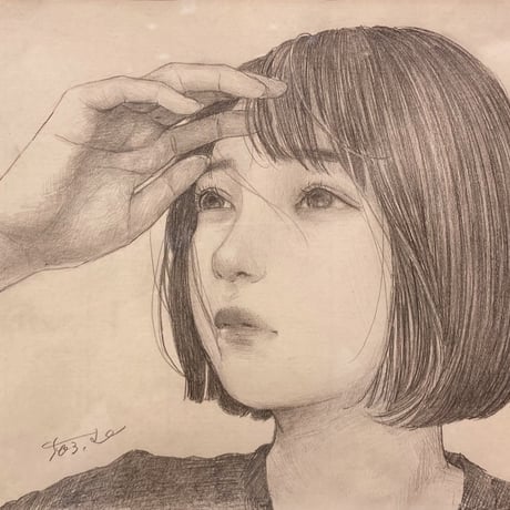 むらまつちひろ　「sea breeze」　16.5×19.5cm
