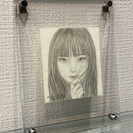むらまつちひろ　「妖怪」　8.8×7.8cm