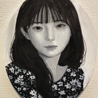 むらまつちひろ　「ucheal」　30×24cm 円形