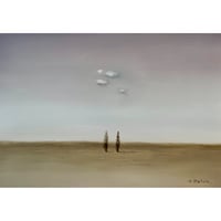 苛原 治  「つめたい大地」  サムホール　Irahara Osamu   15.8×22.7cm