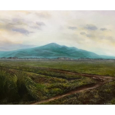 苛原 治  「乾いた平野に」  F8号　Irahara Osamu   38.0×45.5cm
