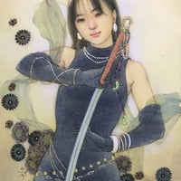 松平一民   「刈」 　F4号　33.3×24.2cm     Matsudaira Kazutami