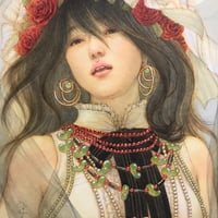 松平一民   「ヨモツオオカミ」 　P6号　41.0×27.3cm     Matsudaira Kazutami