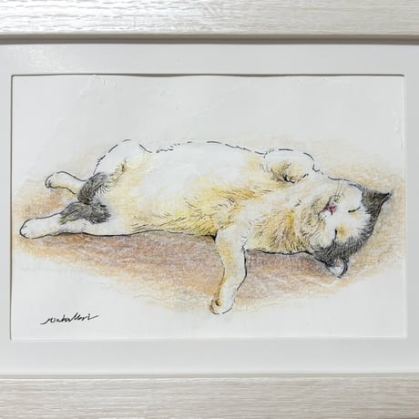 森 水翔　「良い夢を」　10.0×14.8cm　Mori Mizuha