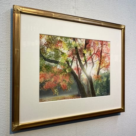 徳田明子　「紅く・・・」　F4号