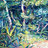 西山千晴 　 「ひかりの葉音」  F4号　(33.3×24.2cm)　Nishiyama Chiharu