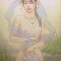松平一民   「みいのかみ」 　F4号　33.3×24.2cm     Matsudaira Kazutami