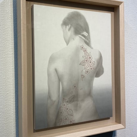 大塚怜美　「家 桜」　F6号