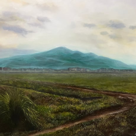 苛原 治  「乾いた平野に」  F8号　Irahara Osamu   38.0×45.5cm