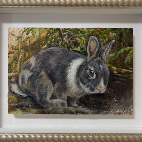 森 水翔　「In the woods」　サムホール 　Mori Mizuha　 15.8×22.7cm