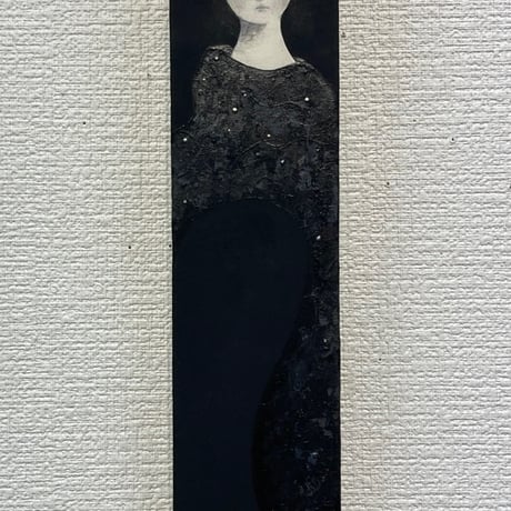 青木香織　「鉛色の雲」　短冊