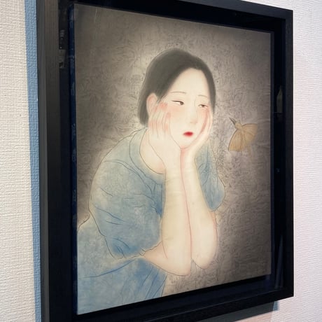 奥野久美子　「優 鬱」　F10号