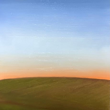 苛原 治  「静かな日に」  サムホール　Irahara Osamu   22.7×15.8cm