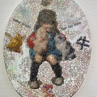 小林望美　「ｃｈｉｌｄ　ｈｏｏｄ」　41*32cm円形