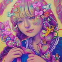 湊なつみ 　 「ちょっとずつ、ちょっとずつ」  F6号　(41.0×31.8cm)　Minato Natsumi