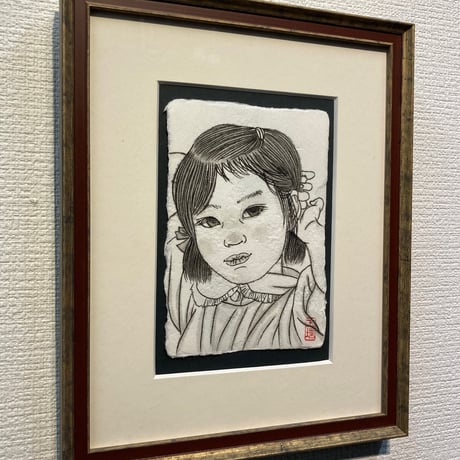 王 培　「少 女」　はがきサイズ