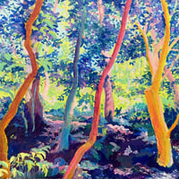 西山千晴 　 「ふと、見上げて」  F3号　(22.0×27.3cm)　Nishiyama Chiharu
