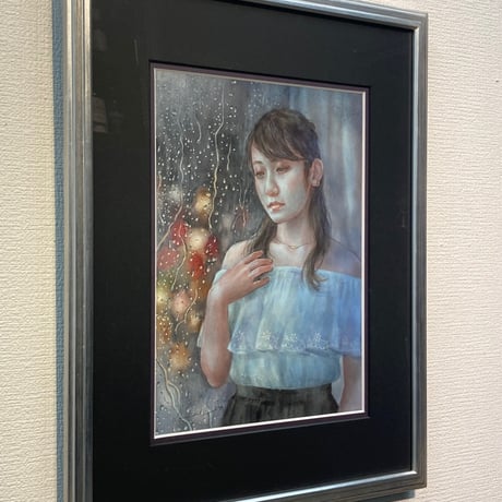 徳田明子　「2 00 AM」　F4号　33.3×24.2cm