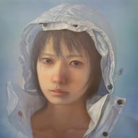 青山幸代　「傘がない」　S3号　27.3×27.3cm