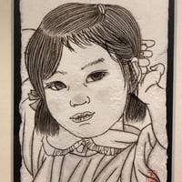王 培　「少 女」　はがきサイズ
