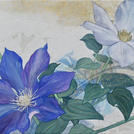 伊藤寛人  「鉄 線」　WF3号   Ito Hiroto   (22.0×54.6cm)