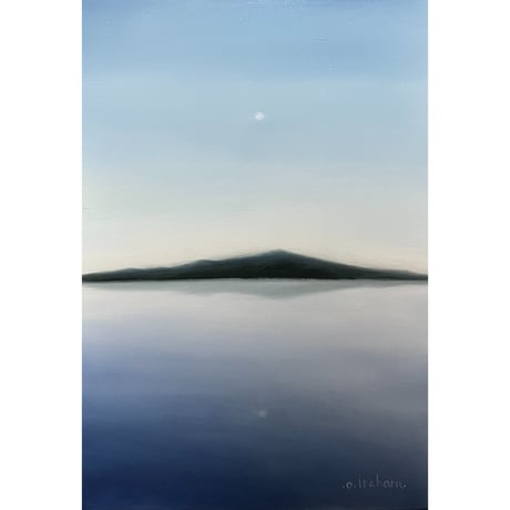 苛原 治  「湖」  サムホール　Irahara Osamu   22.7×15.8cm