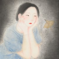 奥野久美子　「優 鬱」　F10号