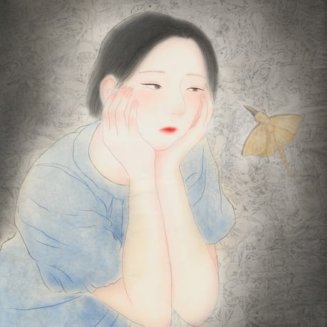 奥野久美子　「優 鬱」　F10号