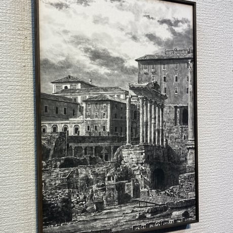 中島淳志　「フォロ・ロマーノ」　34.0×24.0cm