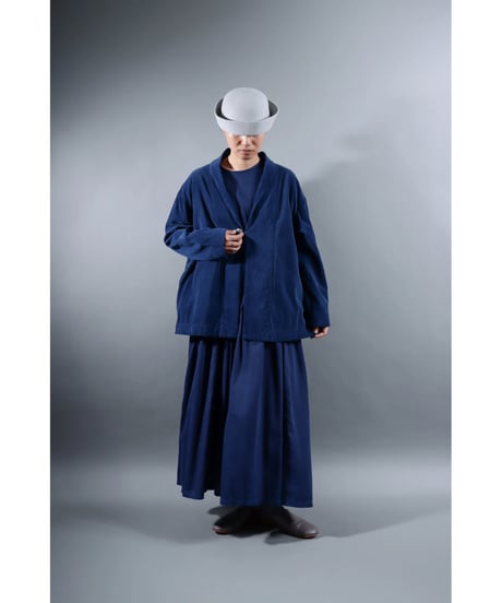 1.Loofah jaket sp / Organic cotton corduroy / size1 / Ryukyu indigo